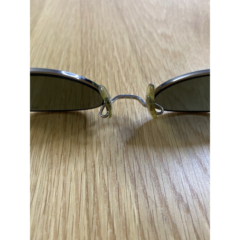 Vintage B&L Ray-Ban USA W2319 Sunglasses Oval G15 Lens John Lennon Silver Gray - Picture 12 of 16